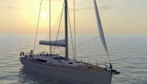 Oceanis 54 at sunset